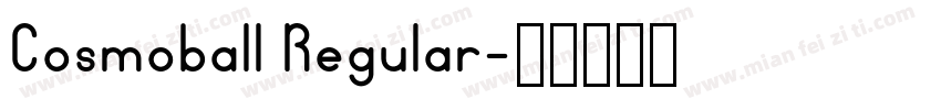 Cosmoball Regular字体转换